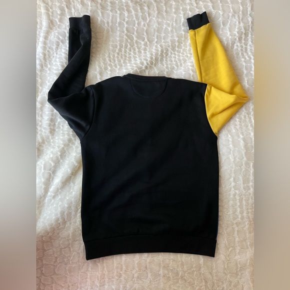 HUDSON pre-owned blocked red/green/blue/yellow/black and gold sweater. Size (M). - Picture 8 of 11